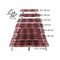 BRANDINA FISSA SCOZZESE ROSSO 55X90 