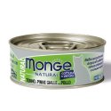 MONGE NATURAL TONNO PINNE GIALLE E POLLO GR 80