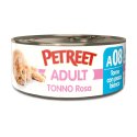 PETREET NATURA TONNO ROSA CON PESCE BIANCO A08 GR 70
