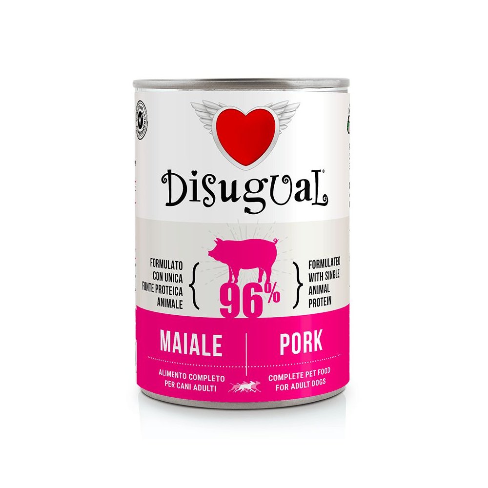 Cani Adulti Disugual Umido Cane Maiale 400 Gr